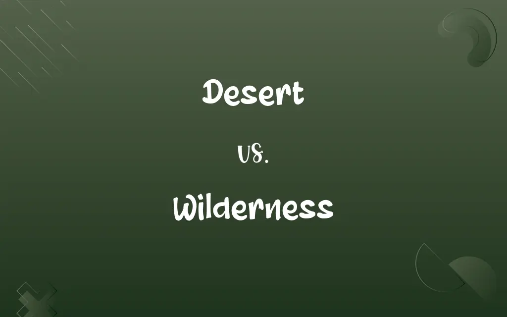 Desert vs. Wilderness