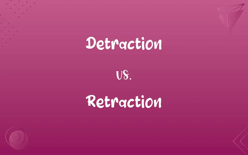 Detraction vs. Retraction