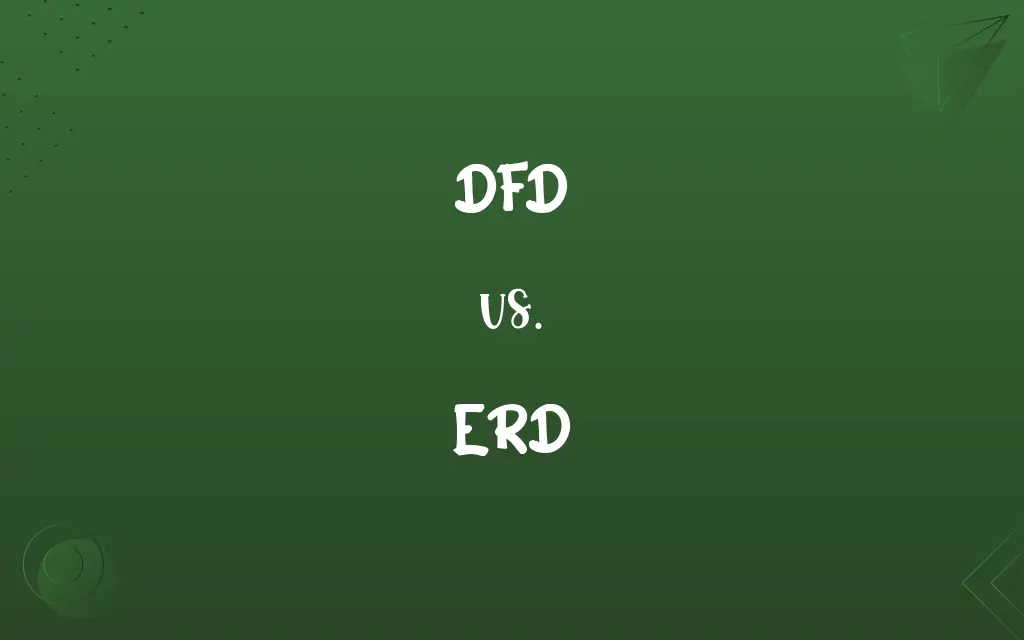 DFD vs. ERD