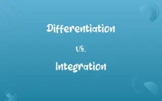 Differentiation vs. Integration
