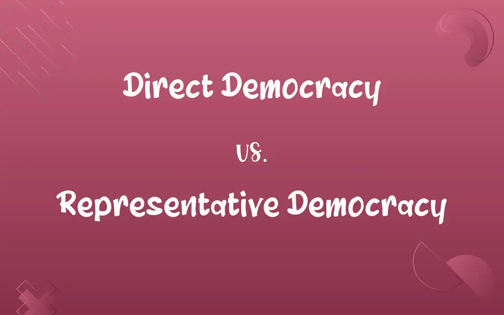 Direct Democracy vs. Representative Democracy