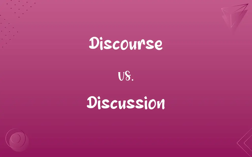 Discourse vs. Discussion