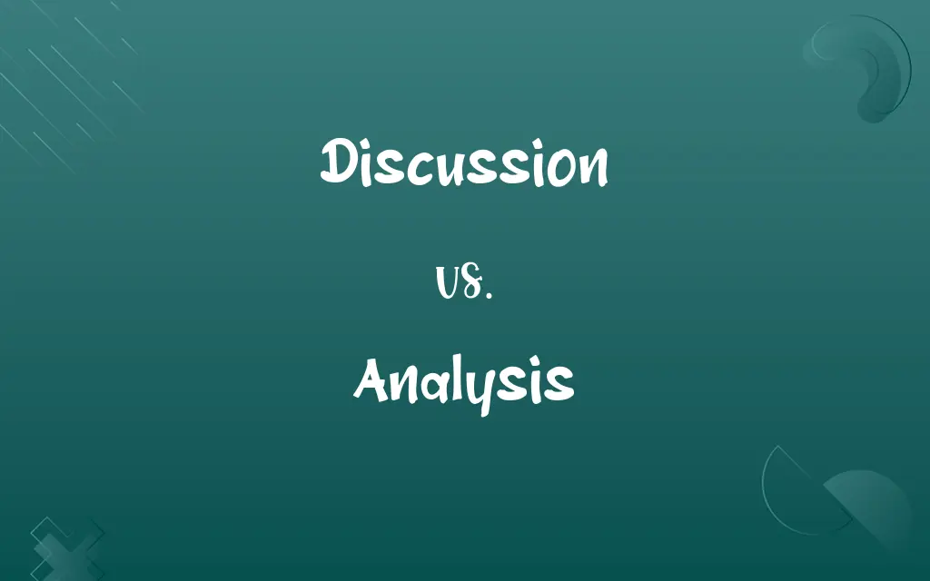 Discussion vs. Analysis