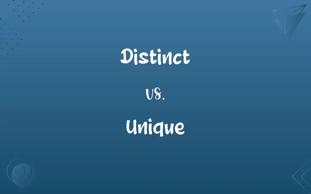 Distinct vs. Unique