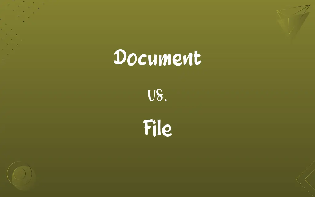 Document vs. File