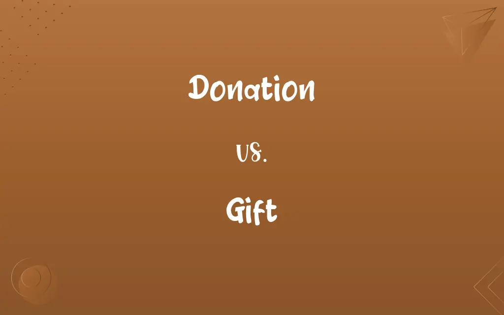 Donation vs. Gift