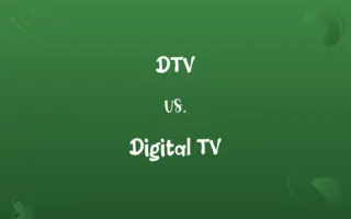 DTV vs. Digital TV
