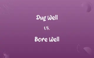 Dug Well vs. Bore Well
