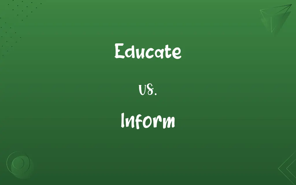 Educate vs. Inform