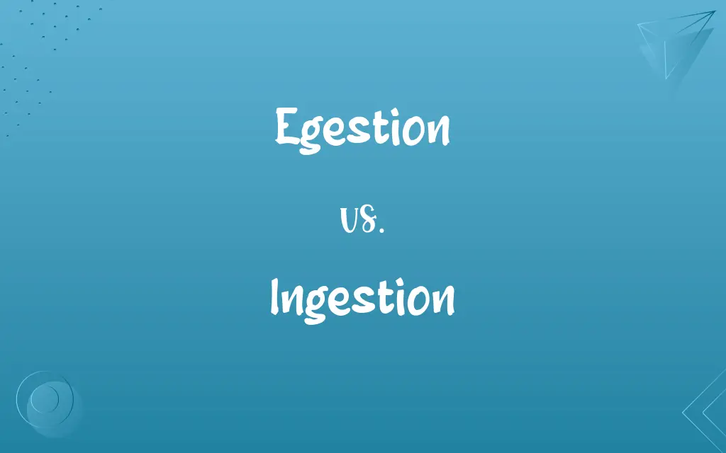 Egestion vs. Ingestion