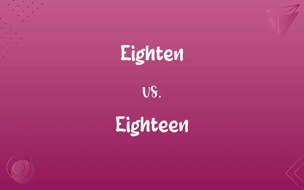 Eighten vs. Eighteen