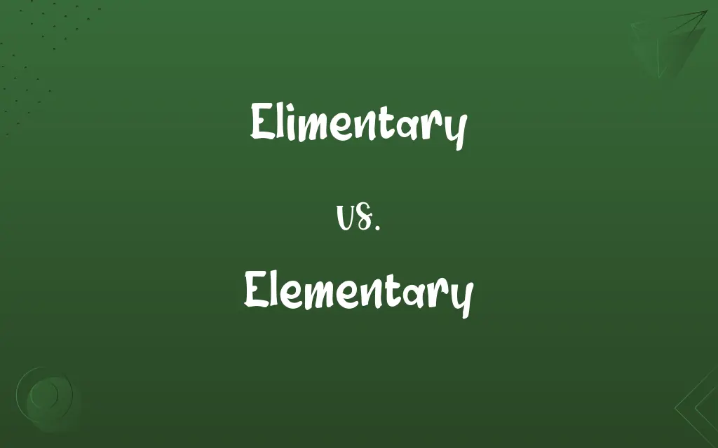 Elimentary vs. Elementary
