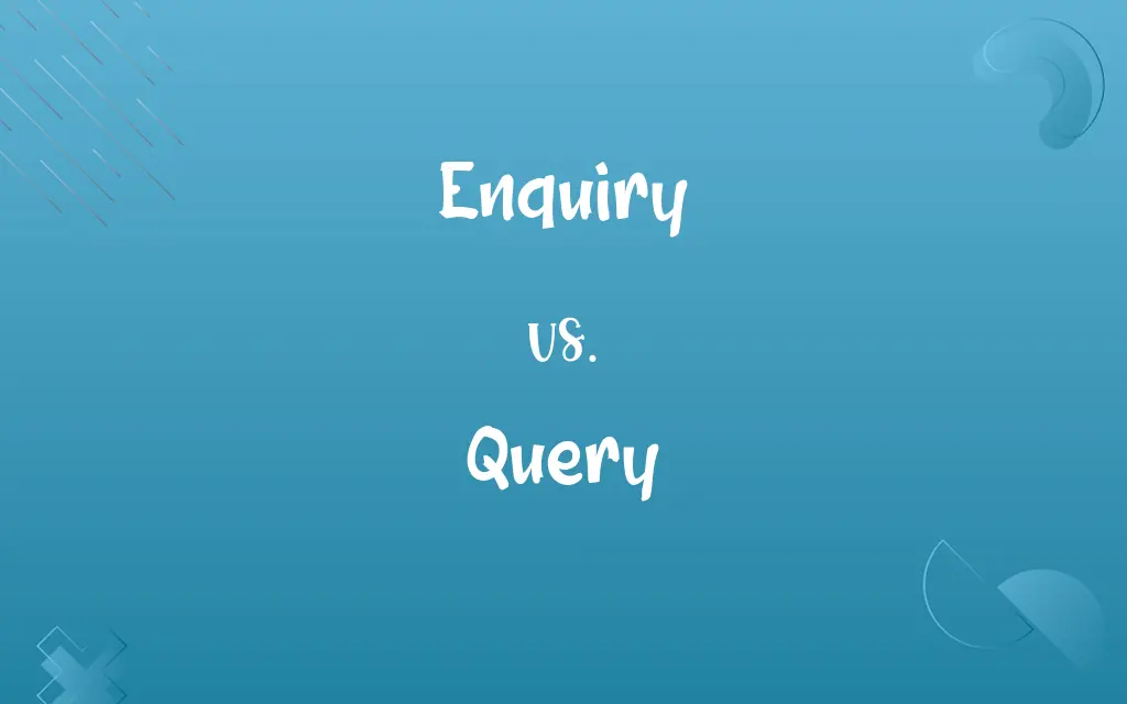 Enquiry vs. Query