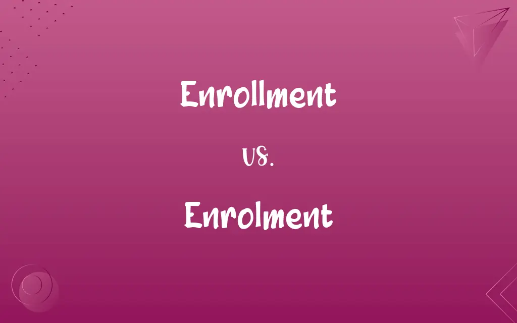 Enrollment vs. Enrolment