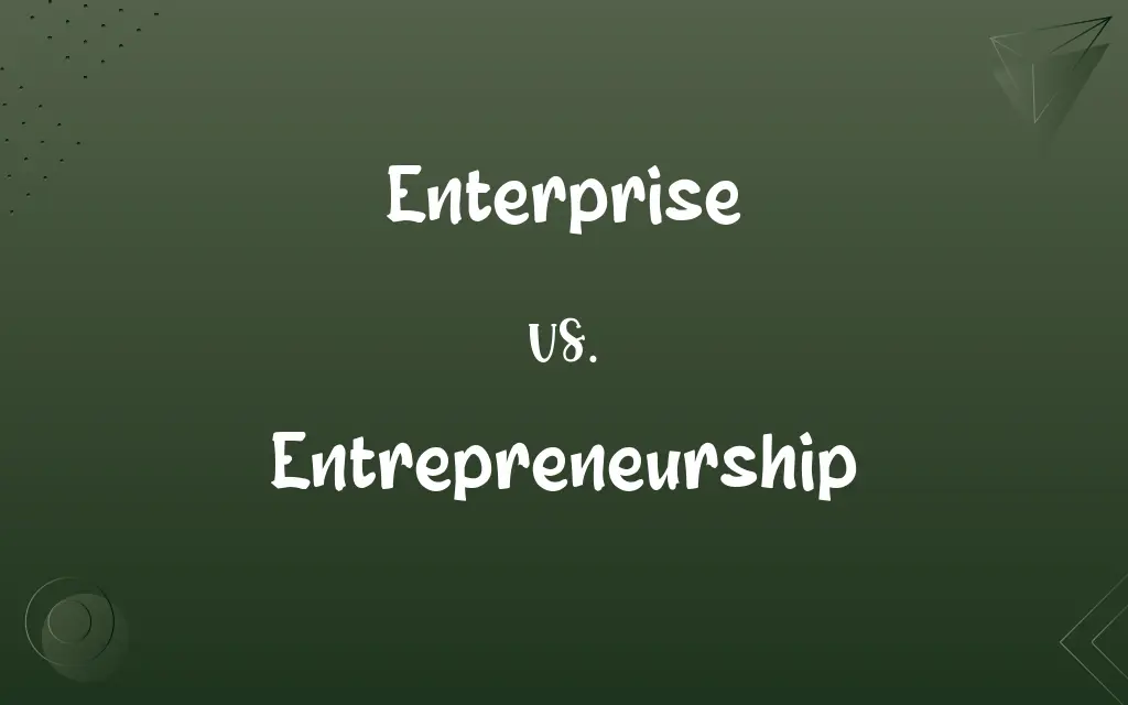 Enterprise vs. Entrepreneurship