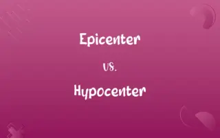 Epicenter vs. Hypocenter