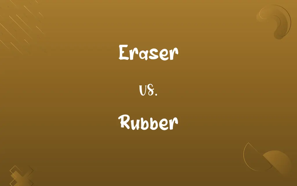Eraser vs. Rubber