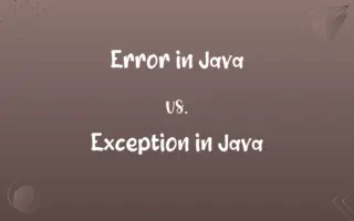 Error in Java vs. Exception in Java