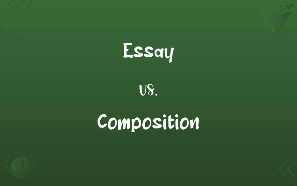 difference between composition and essay
