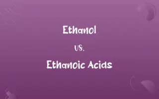 Ethanol vs. Ethanoic Acids