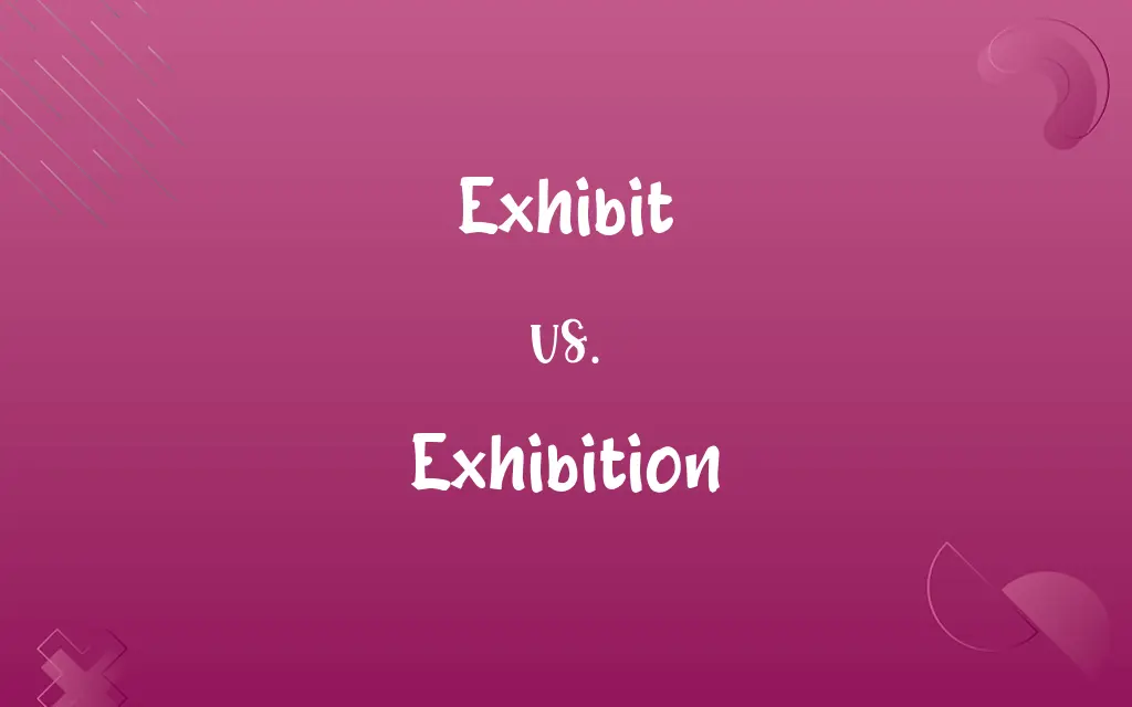 Exhibit vs. Exhibition