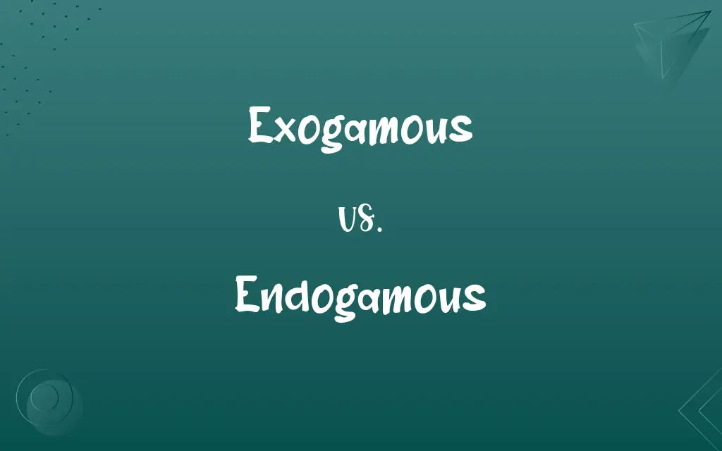 Exogamous vs. Endogamous