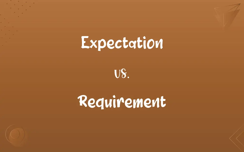 Expectation vs. Requirement