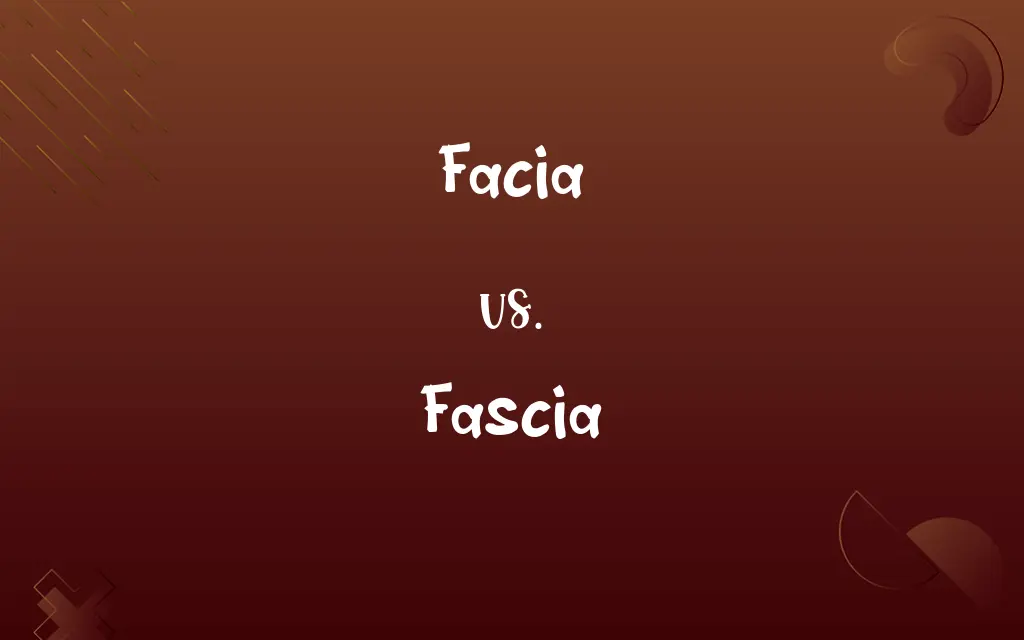 Facia vs. Fascia