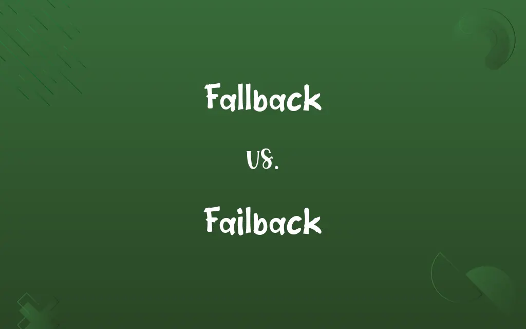 Fallback vs. Failback