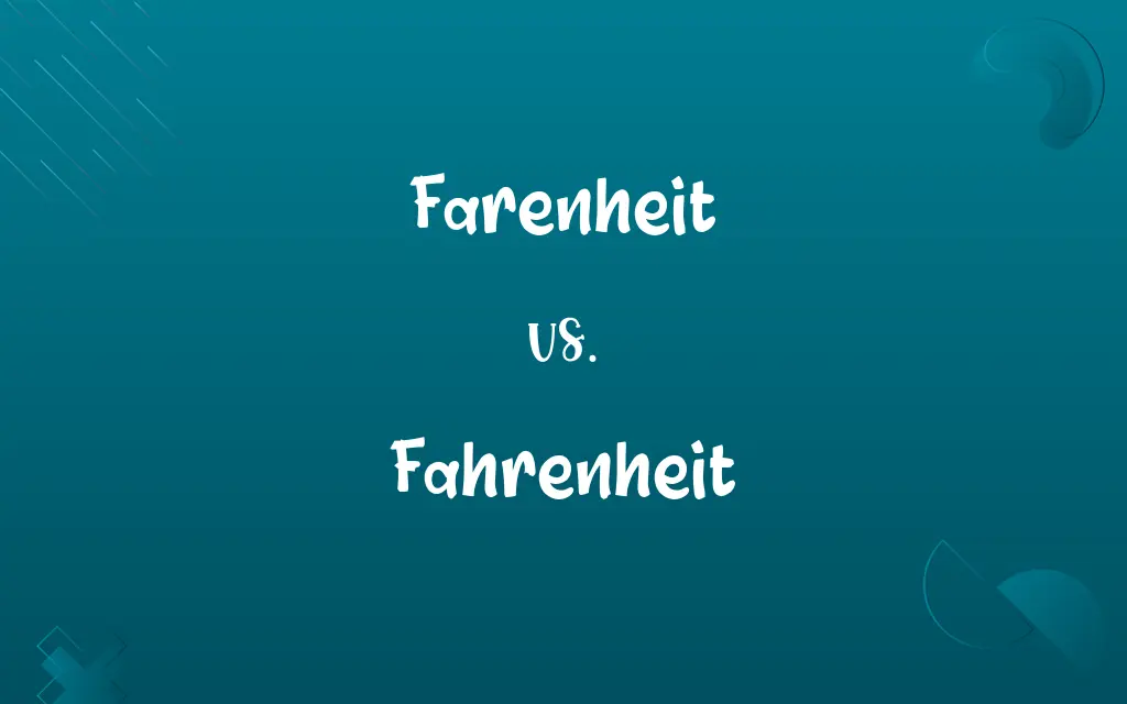 Farenheit vs. Fahrenheit