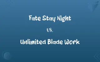 Fate Stay Night vs. Unlimited Blade Work