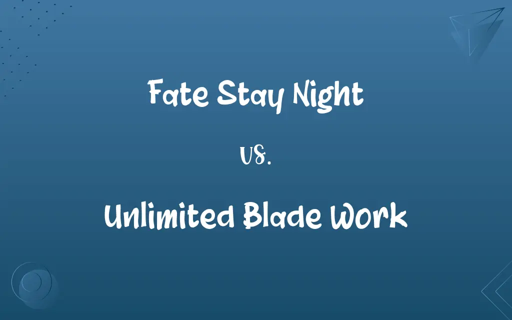 Fate Stay Night vs. Unlimited Blade Work