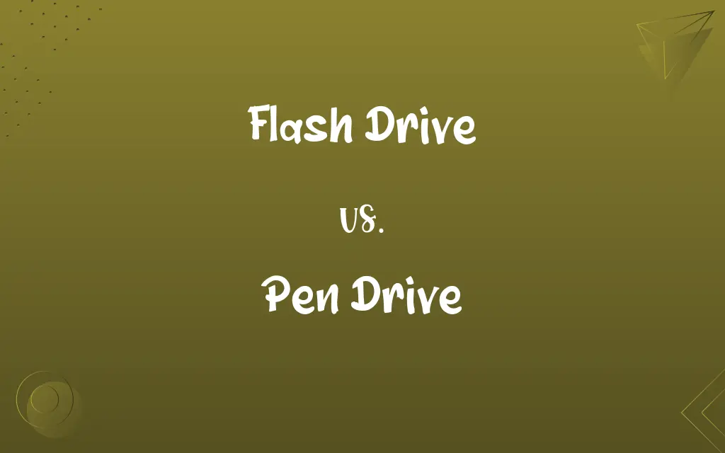Flash Drive vs. Pen Drive