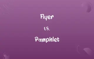 Flyer vs. Pamphlet