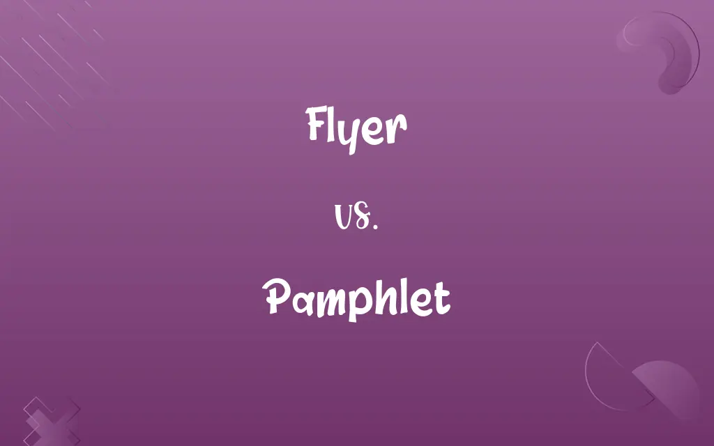 Flyer vs. Pamphlet