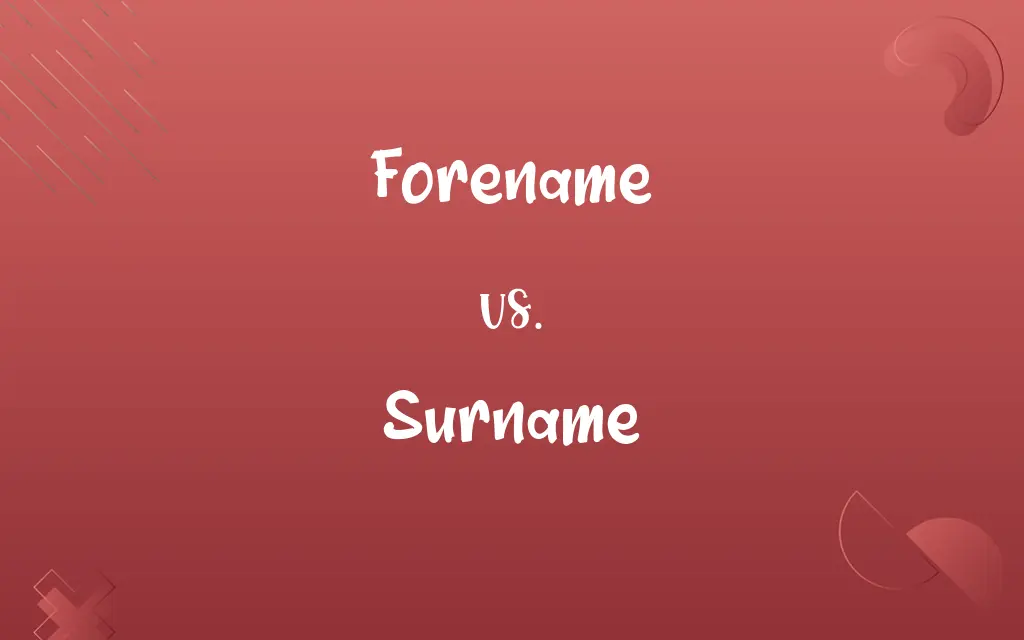 Forename vs. Surname
