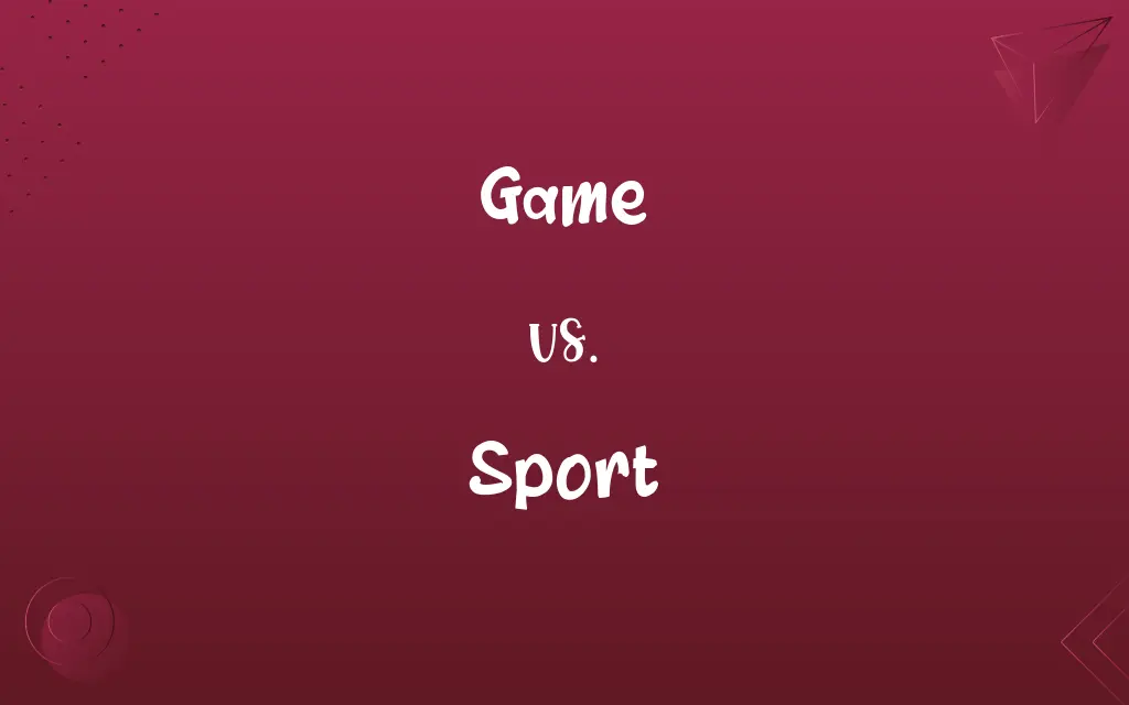 Game vs. Sport