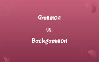 Gammon vs. Backgammon