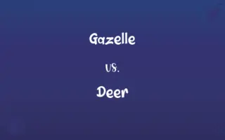 Gazelle vs. Deer