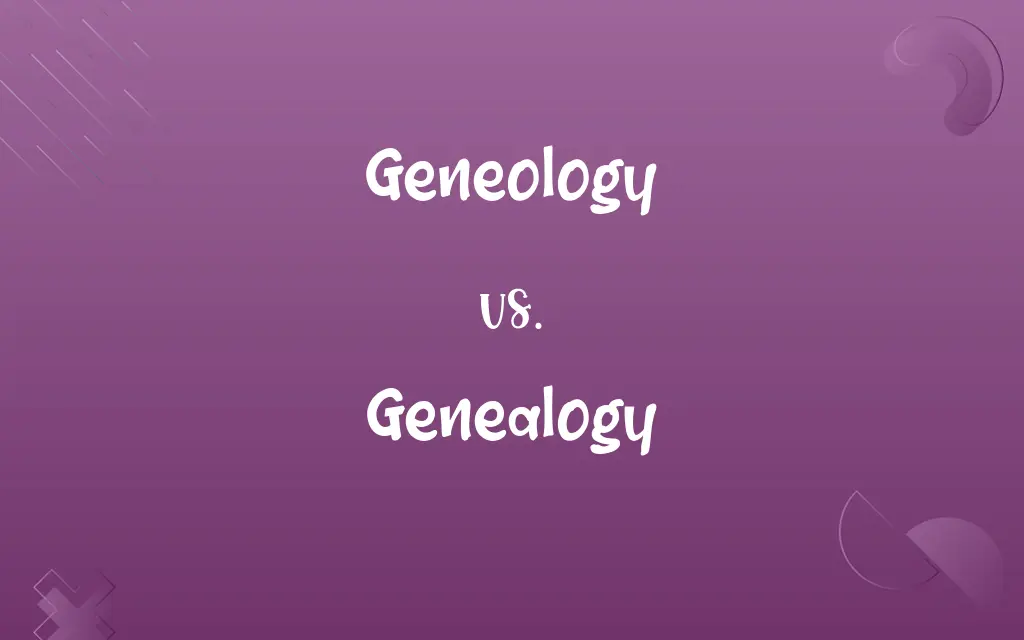 Geneology vs. Genealogy