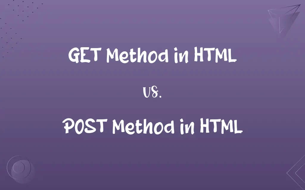 GET Method in HTML vs. POST Method in HTML