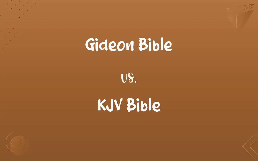 Gideon Bible vs. KJV Bible