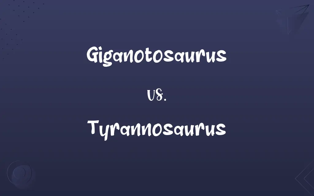 Giganotosaurus vs. Tyrannosaurus