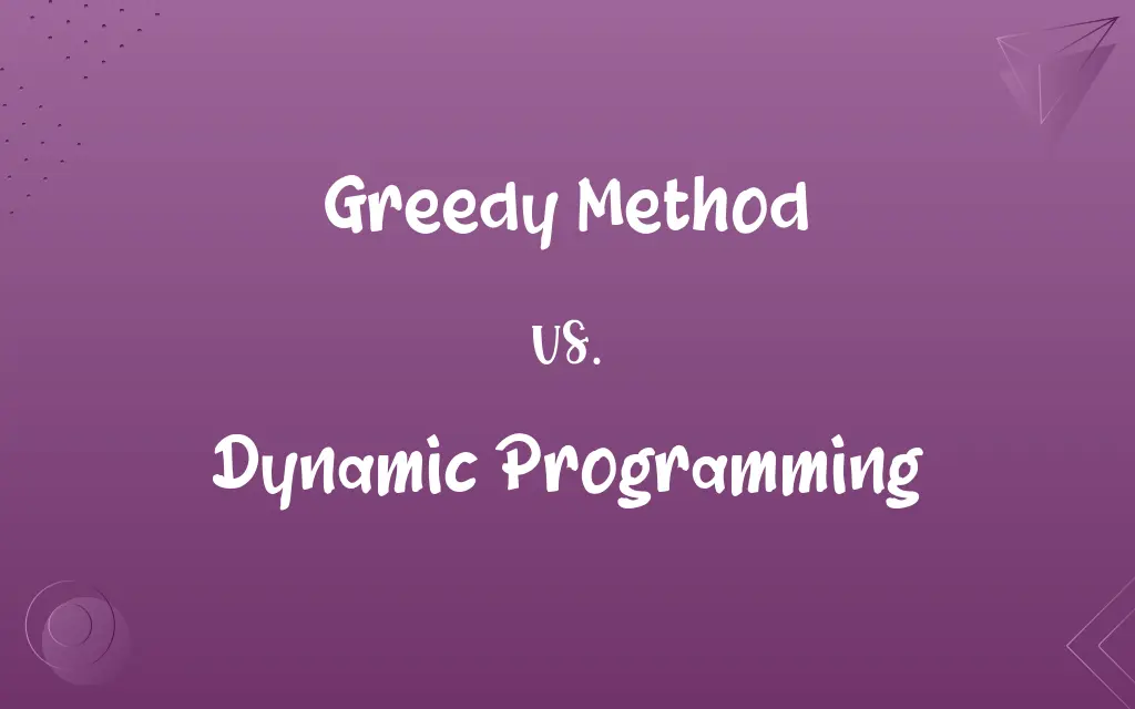 Greedy Method vs. Dynamic Programming