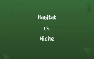 Habitat vs. Niche