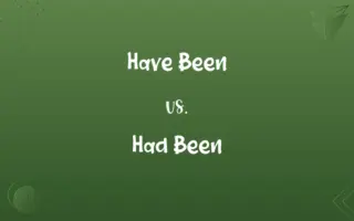Have Been vs. Had Been