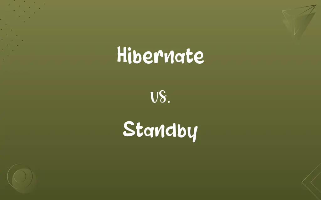 Hibernate vs. Standby