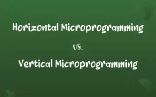 Horizontal Microprogramming vs. Vertical Microprogramming