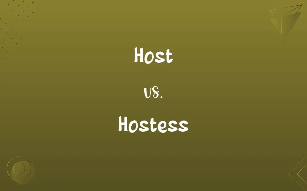 Host vs. Hostess