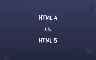 HTML 4 vs. HTML 5